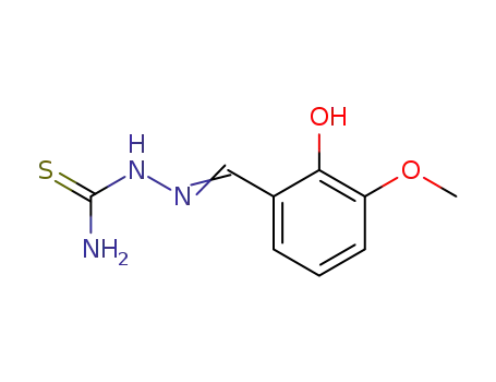 Molecular Structure of 51146-75-9 (Hydrazinecarbothioamide, 2-[(2-hydroxy-3-methoxyphenyl)methylene]-)