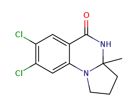 8-choro-3a-methyl-2,3,3a,4-tetrahydropyrrolo[1,2-a]quinazolin-5(1H)-one