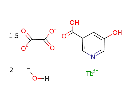 [Tb(III)(3-H-5-hydroxynicotinato)(oxalate)1.5(H2O)]*H2O