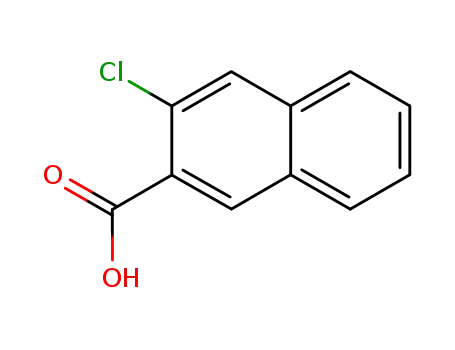 Molecular Structure of 19411-56-4 (3-Chloronaphthalene-2-carboxylic acid)