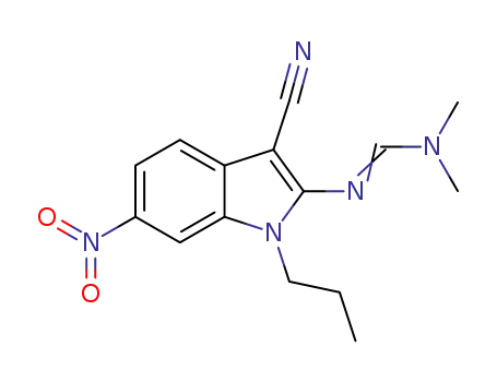 N'-(3-cyano-6-nitro-1-propyl-1H-indol-2-yl)-N,N-dimethylformimidamide