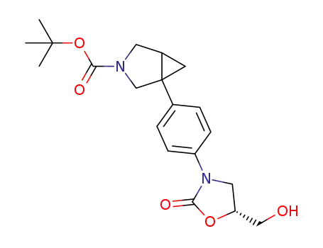 1-[4-((5R)-hydroxymethyl-2-oxooxazolidin-3-yl)phenyl]-3-azabicyclo[3.1.0]hexane-3-carboxylic acid tert-butyl ester
