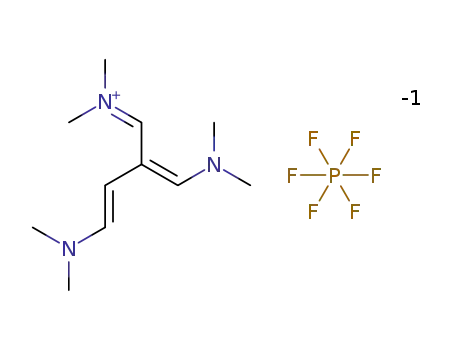 [(2Z)-3-(dimethylamino)-2-[(E)-[(dimethylamino)methylidene]amino]prop-2-en-1-ylidene]dimethylazanium hexafluoro-λ5-phosphanuide