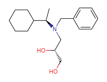 3-[N-benzyl((R)-1-cyclohexylethyl)amino]-(R)-propane-1,2-diol