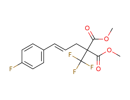 (E)-dimethyl 2-(3-(4-fluorophenyl)allyl)-2-(trifluoromethyl)malonate