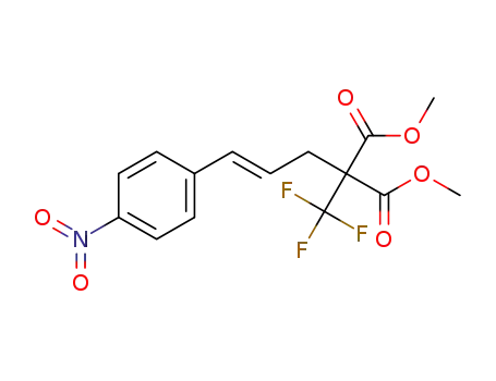 (E)-dimethyl 2-(3-(4-nitrophenyl)allyl)-2-(trifluoromethyl)malonate