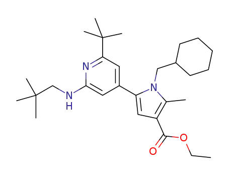 ethyl 5-(2-(tert-butyl)-6-(neopentylamino)pyridin-4-yl)-1-(cyclohexylmethyl)-2-methyl-1H-pyrrole-3-carboxylate