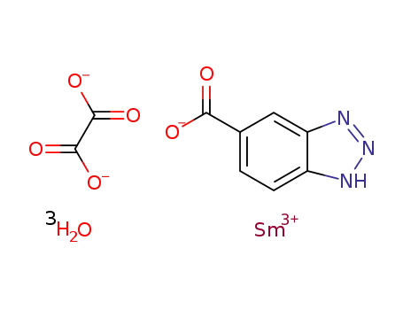 [samarium(III)(benzotriazole-5-carboxylate)(oxalate)(H2O)2] monohydrate