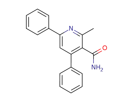 Molecular Structure of 61448-56-4 (3-Pyridinecarboxamide, 2-methyl-4,6-diphenyl-)