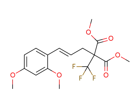 (E)-dimethyl 2-(3-(2,4-dimethoxyphenyl)allyl)-2-(trifluoromethyl)malonate
