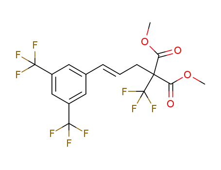 (E)-dimethyl 2-(3-(3,5-bis(trifluoromethyl)phenyl)allyl)-2-(trifluoromethyl)malonate