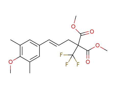 (E)-dimethyl 2-(3-(4-methoxy-3,5-dimethylphenyl)allyl)-2-(trifluoromethyl)malonate