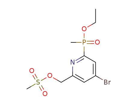 (4-bromo-6-(ethoxy(methyl)phosphoryl)pyridin-2-yl)methylmethanesulfonate