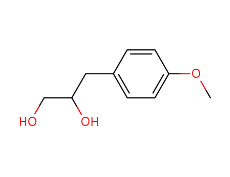 Molecular Structure of 17131-20-3 (3-(4-methoxyphenyl)propane-1,2-diol)