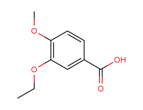 Molecular Structure of 2651-55-0 (3-ETHOXY-4-METHOXYBENZOIC ACID)