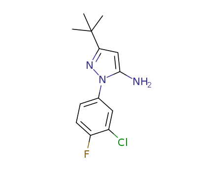 5-tert-butyl-2-(3-chloro-4-fluorophenyl)pyrazol-3-amine