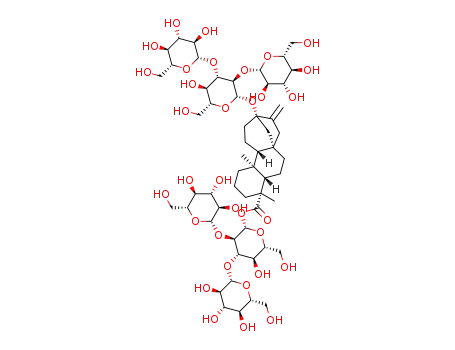 13-[(2-O-(β-D-glucopyranosyl)-3-O-(β-D-glucopyranosyl)-β-D-glucopyranosyl)oxy]ent-kaur-16-en-19-oic acid 2-O-(β-D-glucopyranosyl)-3-O-(β-D-glucopyranosyl)-β-D-glucopyranosyl ester