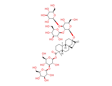 (13-[((2-O-β-D-glucopyranosyl-3-O-β-D-glucopyranosyl)-β-D-glucopyranosyl)oxy]-ent-kaur-16-en-19-oic acid-(3-O-β-D-glucopyranosyl)-β-D-glucopyranosyl) ester