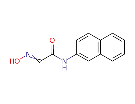 Molecular Structure of 5580-64-3 ((2Z)-2-hydroxyimino-N-naphthalen-2-yl-acetamide)
