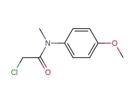 Molecular Structure of 63031-64-1 (Acetamide, 2-chloro-N-(4-methoxyphenyl)-N-methyl-)