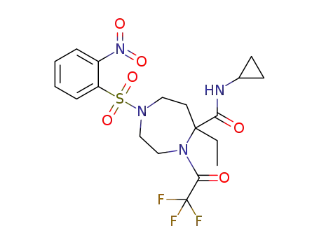 N-cyclopropyl-5-ethyl-1-[(2-nitrophenyl)sulfonyl]-4-(trifluoroacetyl)-1,4-diazepane-5-carboxamide