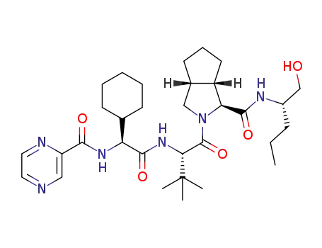 (1S,3aR,6aS)-2-((S)-2-((S)-2-cyclohexyl-2-(pyrazine-2-carboxamido)acetamido)-3,3-dimethylbutanoyl)-N-((S)-1-hydroxypent-2-yl)octahydrocyclopenta[c]pyrrole-1-carboxamide