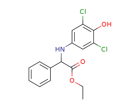 ethyl 2-((3,5-dichloro-4-hydroxyphenyl)amino)-2-phenylacetate