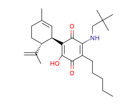(1'R,6'R)- 3-(neopentylamino)-6-hydroxy-3'-methyl-4-pentyl-6'-(prop-1-en-2-yl)-[1,1'-bi(cyclohexane)]-2',3,6-triene-2,5-dione