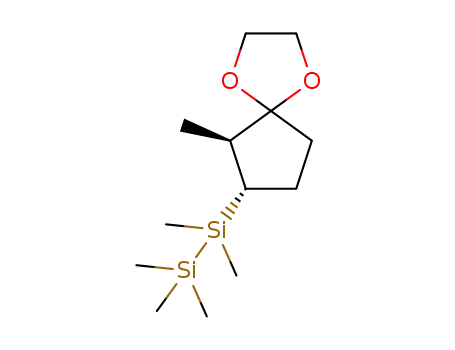 1,1,1,2,2-pentamethyl-2-[trans-6-methyl-1,4-dioxaspiro[4,4]-nonan-7-yl]disilane