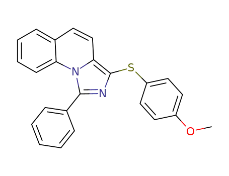 3-((4-methoxyphenyl)thio)-1-phenylimidazo[1,5-a]quinoline