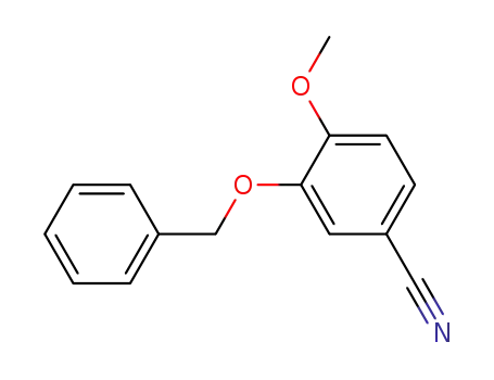 Molecular Structure of 52805-37-5 (3-(Benzyloxy)-4-Methoxybenzonitrile)
