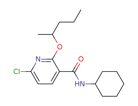 6-chloro-N-cyclohexyl-2-(1-methylbutoxy)pyridine-3-carboxamide
