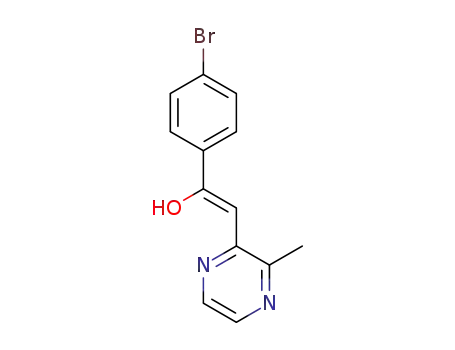 (Z)-1-(4-bromophenyl)-2-(3-methylpyrazin-2-yl)ethen-1-ol
