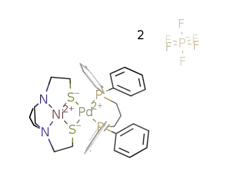 [Ni(2,2'-(1,4-diazepane-1,4-diyl)bis(ethane-1-thiol))Pd(1,3-bis(diphenylphosphanyl)propane)](PF6)2