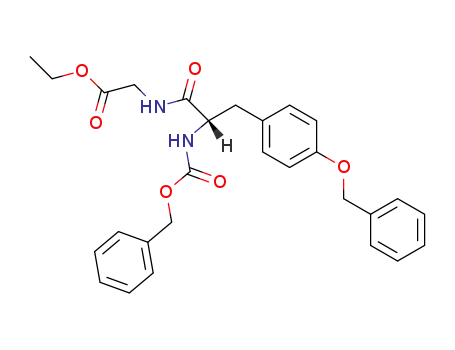 N-(O-benzyl-N-benzyloxycarbonyl-L-tyrosyl)-glycine ethyl ester