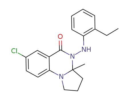7-chloro-4-((2-ethylphenyl)amino)-3a-methyl-2,3,3a,4-tetrahydropyrrolo[1,2-a]quinazolin-5(1H)-one