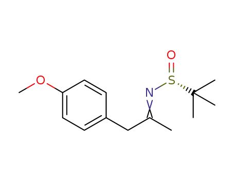 N-(2-methylpropane-2-sulfinamide)-propan-1-(4-(methoxy)phenyl)-1-imine