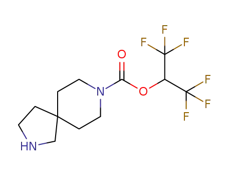 1,1,1,3,3,3-hexafluoropropan-2-yl 2,8-diazaspiro[4.5]decane-8-carboxylate