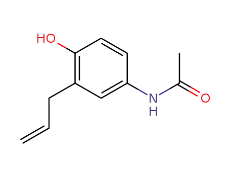 Molecular Structure of 84176-62-5 (N-[3-allyl-4-hydroxyphenyl]acetamide)