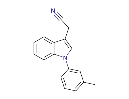 2-(1-(3-methylphenyl)-1H-indol-3-yl)acetonitrile