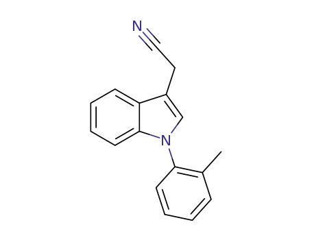 2-(1-(2-methylphenyl)-1H-indol-3-yl)acetonitrile