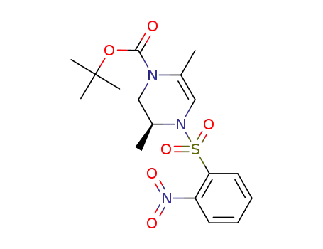tert-butyl-(3S)-3,6-dimethyl-4-[(2-nitrophenyl)sulfonyl]-1,2,3,4-tetrahydropyrazine-1-carbamate