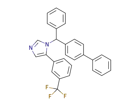 1-([1,1′-biphenyl]-4-yl(phenyl)methyl)-5-(3-(trifluoromethyl)phenyl)-1H-imidazole