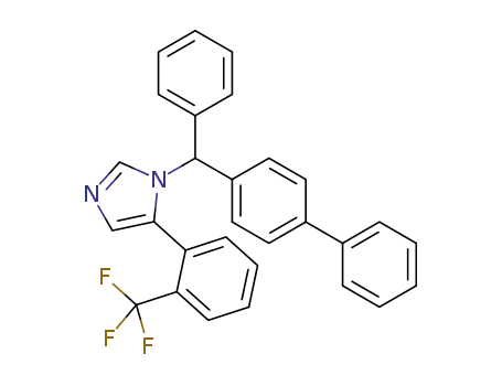 1-([1,1′-biphenyl]-4-yl(phenyl)methyl)-5-(2-(trifluoromethyl)phenyl)-1H-imidazole