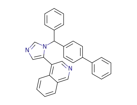4-(1-([1,1′-biphenyl]-4-yl(phenyl)methyl)-1H-imidazol-5-yl)isoquinoline