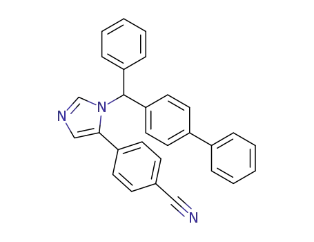 4-(1-([1,1′-biphenyl]-4-yl(phenyl)methyl)-1H-imidazol-5-yl)-benzonitrile