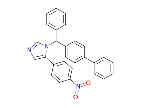 1-([1,1′-biphenyl]-4-yl(phenyl)methyl)-5-(4-nitrophenyl)-1H-imidazole