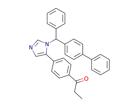 1-(4-(1-([1,1′-biphenyl]-4-yl(phenyl)methyl)-1H-imidazol-5-yl)phenyl)propan-1-one