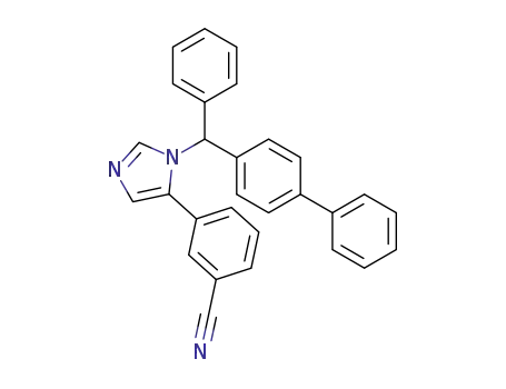 3-(1-([1,1′-biphenyl]-4-yl(phenyl)methyl)-1H-imidazol-5-yl)benzonitrile
