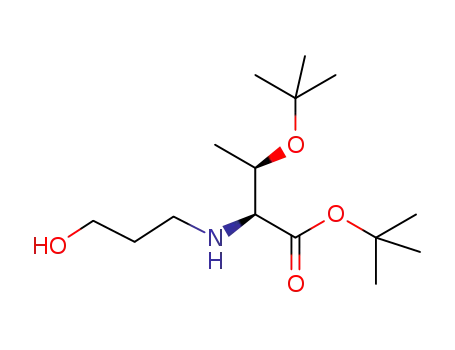 (2S, 3R)-tert-butyl 3-(tert-butoxy)-2-((3-hydroxypropyl)amino)butanoate
